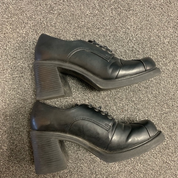 Vintage soho chunky platform block heels - Picture 4 of 6